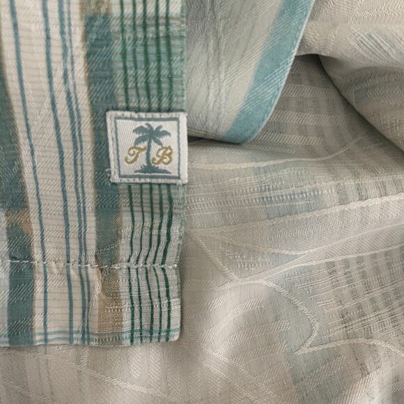 Tommy Bahama Mens Shirt Size Blue Plaid Button Up Preppy Classic Office Travel - Picture 5 of 8